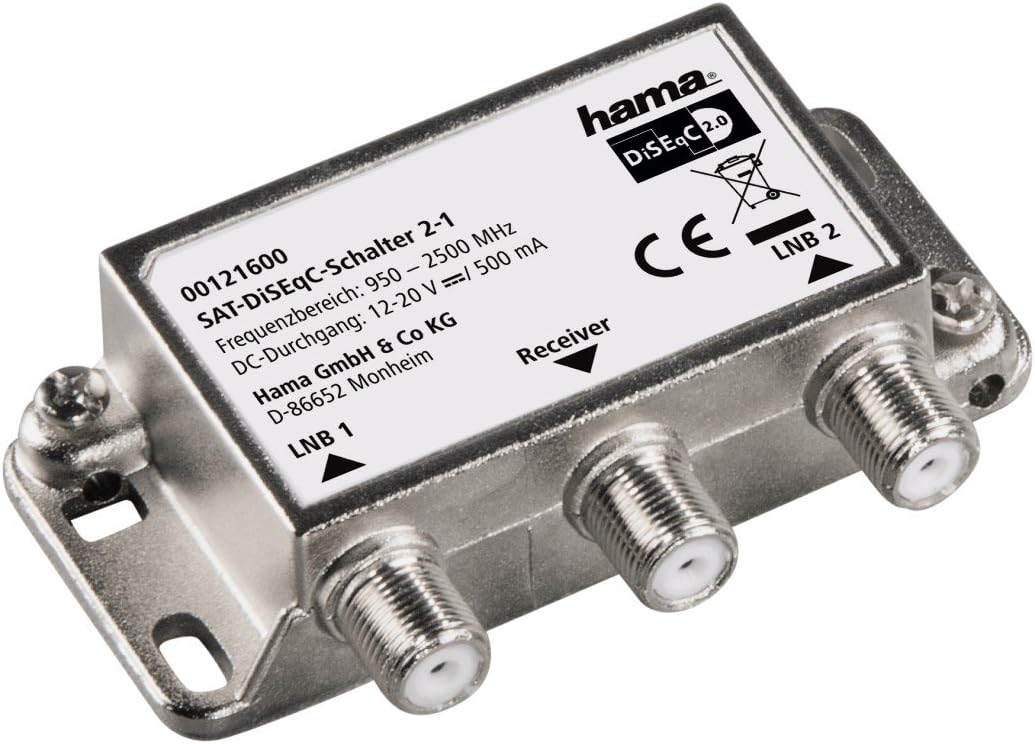 Hama 0121600 2–1 Satellite DiSEqC Switch