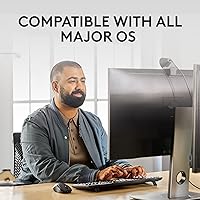 Vista 4 de Logitech MK370 Combo para Negocios, Teclado Inalámbrico de Tamaño Completo y Mouse Inalámbrico, Receptor USB Logi Bolt Seguro, Bluetooth