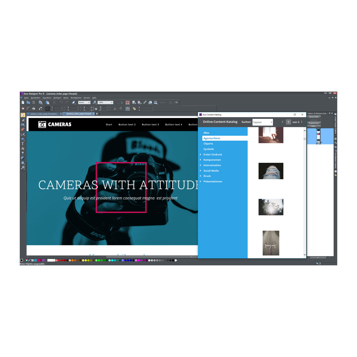MAGIX Photo & Graphic Designer 15 Grafikdesign Bildbearbeitung Illustrationen Software Download