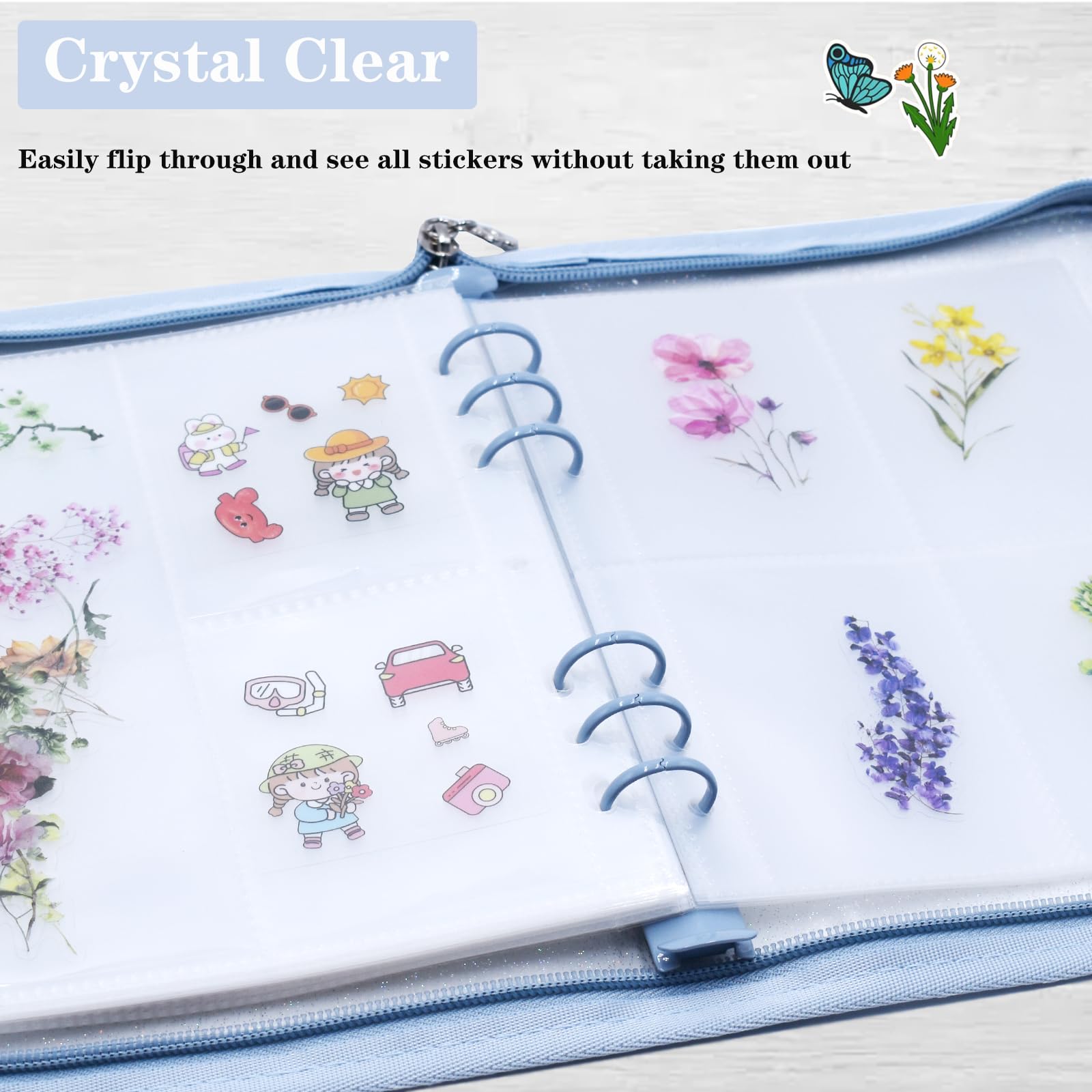 Reusable Sticker Book Collecting Albu Blank Sticker Storage Book For ...