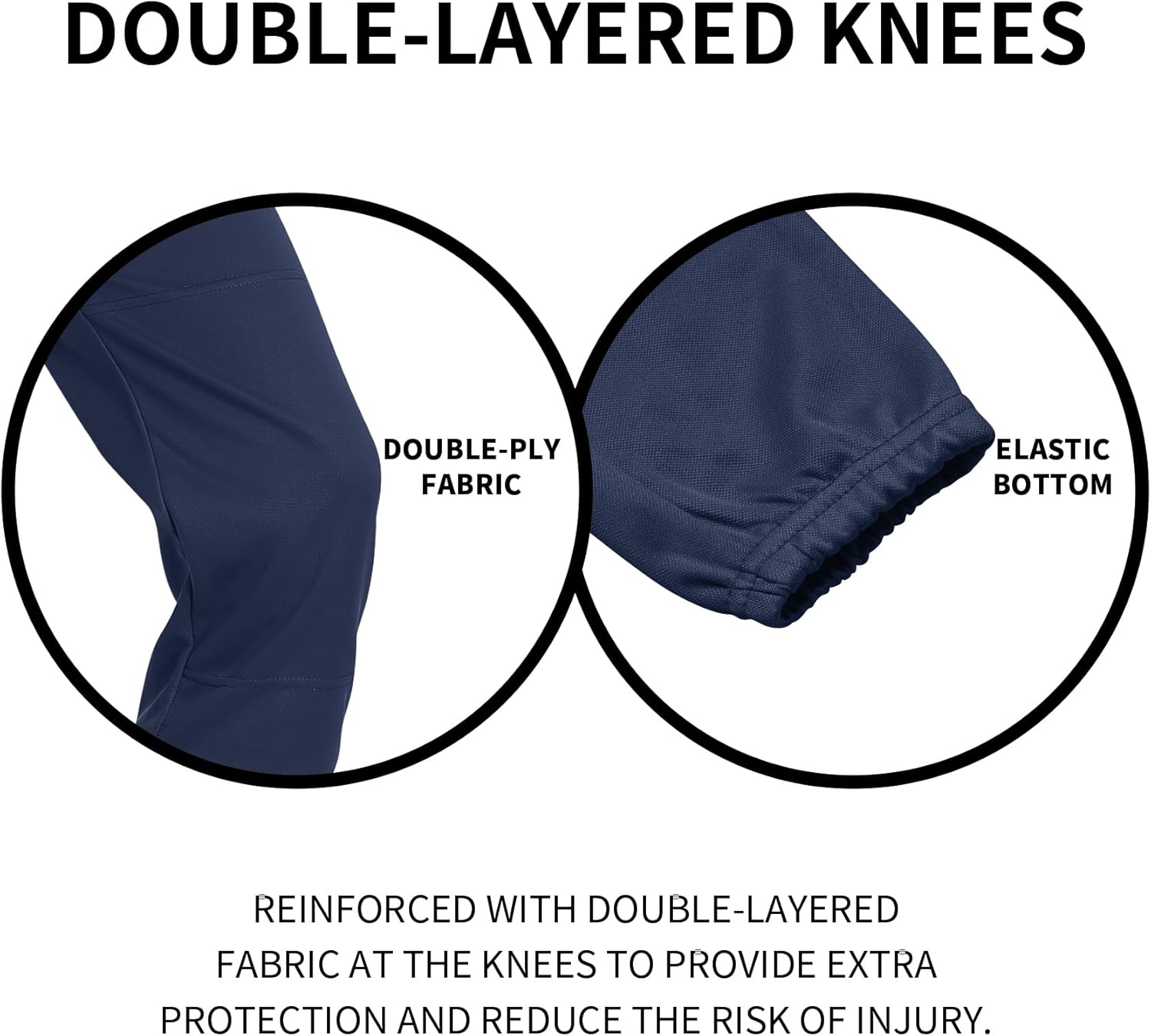 QBK 2T 3T 4T 5T Toddler Girls' Softball Pants Boys' Baseball Pant tee Ball Pants Fastpitch Pants with Pockets - Image 3