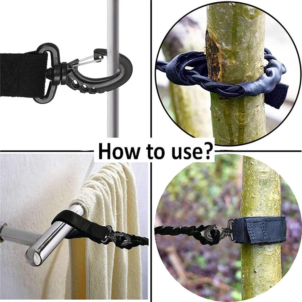 Tri-Braided Cord Travel Clothes Line, Adjustable Bungee Cord Clothesline, Washing Hanging Airer Rope, for Hotel Laundr