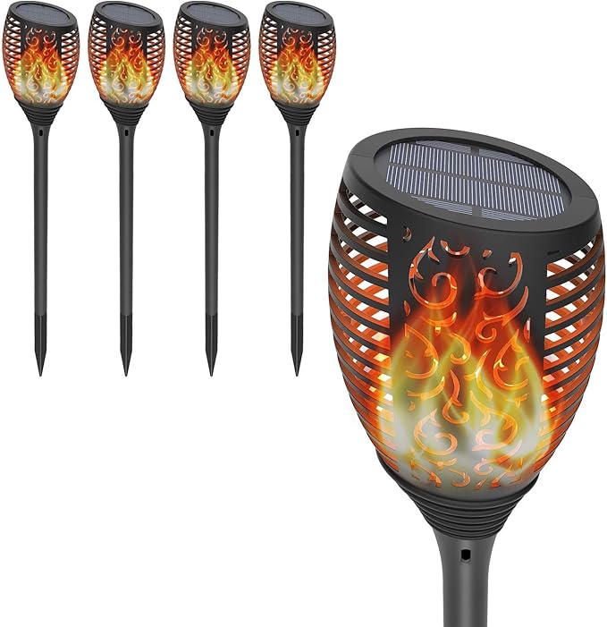 Outdoor Solar Torch Lights, OxyLED LED Solar Tiki Torches Solar Light