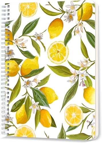 Miniatura 8 de Cuaderno rayado en espiral, 100 páginas, 5.71 x 8.26 pulgadas, cuaderno de espiral de doble alambre con rayas universitarias para estudio y notas,