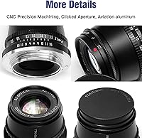 Vista 5 de TTArtisan 35mm F1.4 Lente de Enfoque Manual APS-C para Olympus Macro 4/3 MTF Montura G85 GX9 G7 GF9 GF8 GF7 Pen-F EPL9 EPL8 EPL7 E-M1 E-M5 E-M10