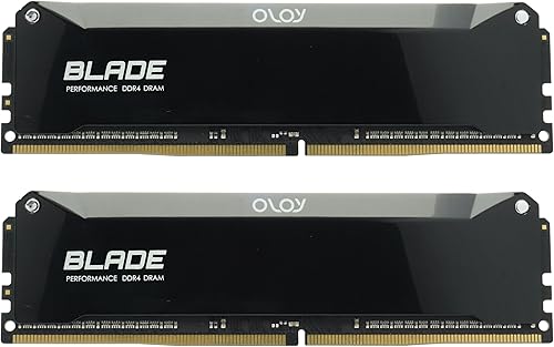OLOy DDR4 RAM 16GB (2x8GB) Piano Black Blade 3600 MHz CL18 1.35V 288-Pin Desktop Gaming UDIMM (MD4U0836180BRQDE)