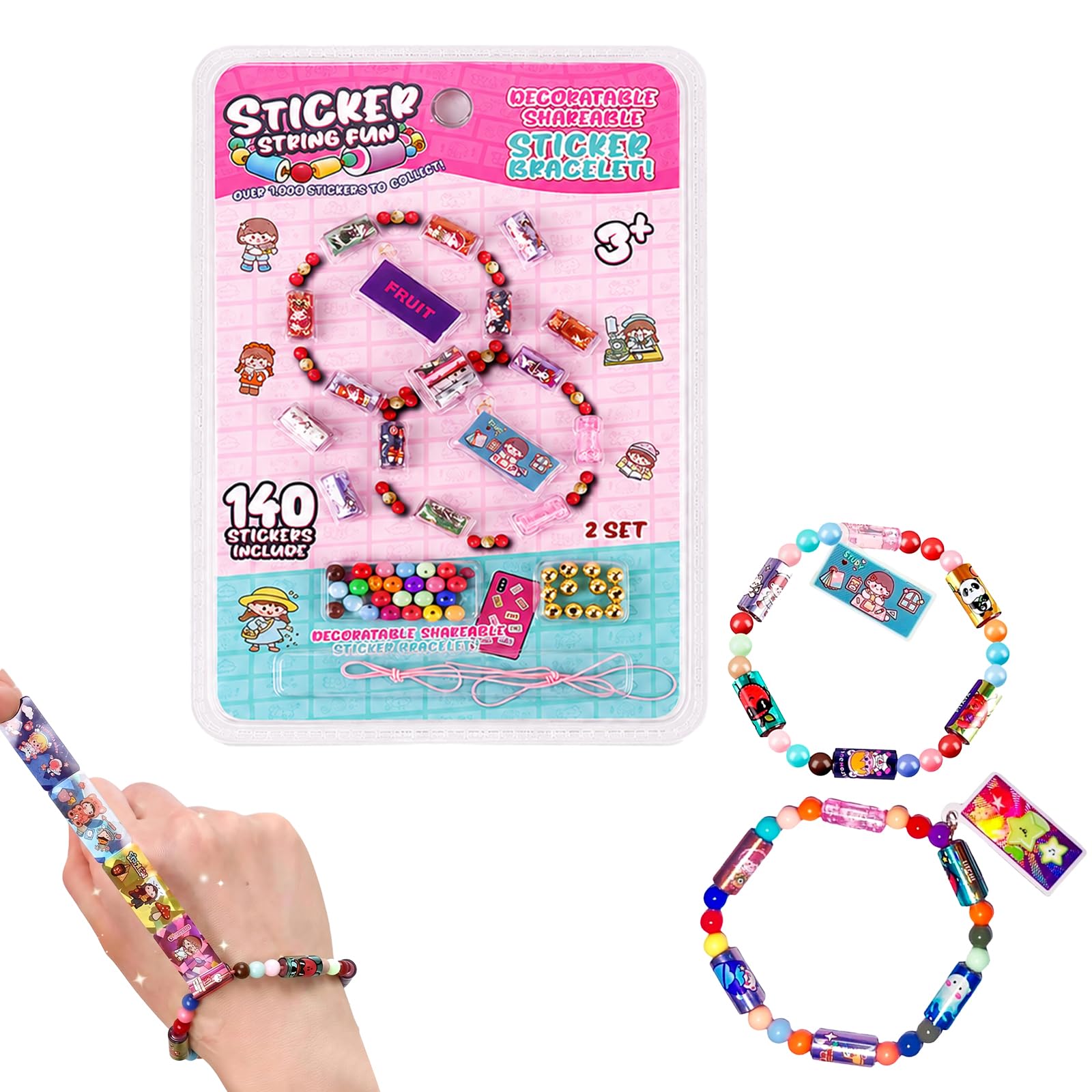 Oavie 140 Stickers sticki Rolls for Crafting Jewelry, 1 Set
