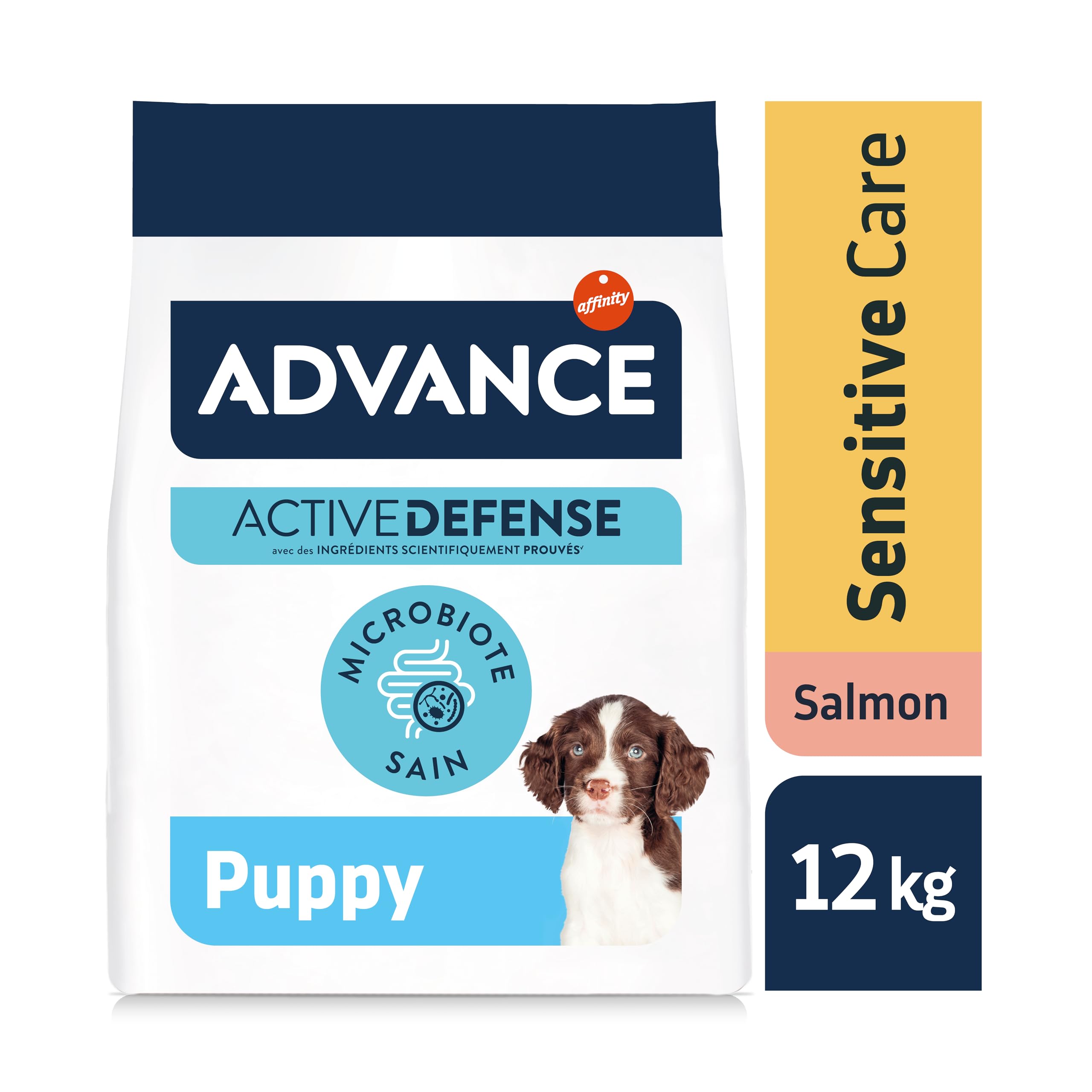 Advance Sensitive Puppy, Pienso para Perros Puppy de todos los tamaños con Sensibilidades Digestivas con Salmón, 12kg