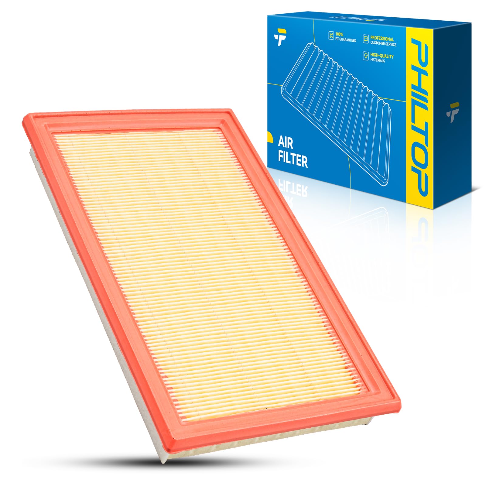 PHILTOP Engine Air Filter, Compatible with CA4309 Nissan Altima, Pathfinder, Murano, Maxima, Sentra, Xterra, Frontier, 350Z, Quest, Pickup, 240SX, D21, 200SX, Stanza, 300ZX, NX, Axxess, Pulsar NX, 810