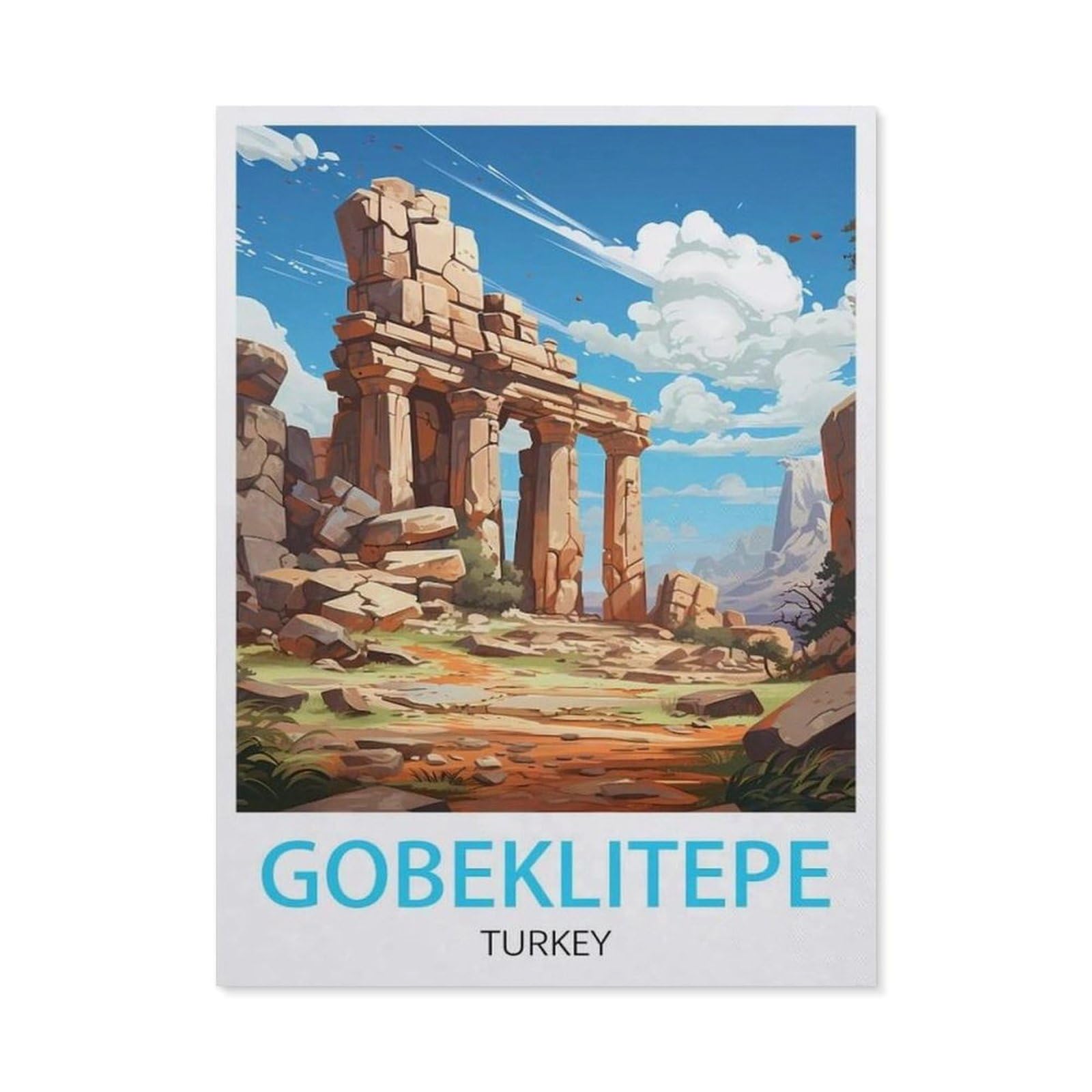Metal Sign Tin Sign，Gobeklitepe Turkey(15x30cm）