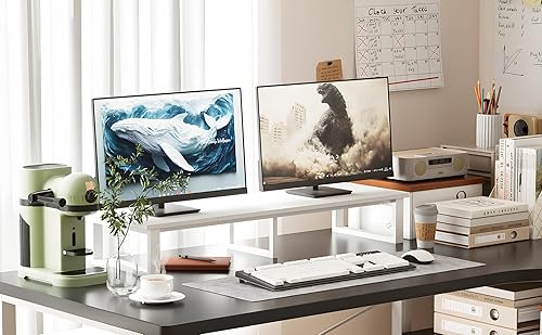 Miniatura 3 de aboxoo Elevador de TV de 45 pulgadas para TV de 32 a 60 pulgadas, estante elevador de TV, elevador de soporte de TV de mesa, mesa de monitor de