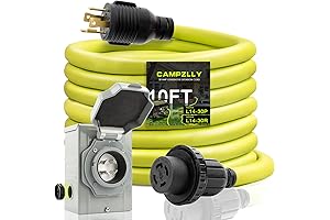 30 Amp Generator Cord 10FT and Power Inlet Box