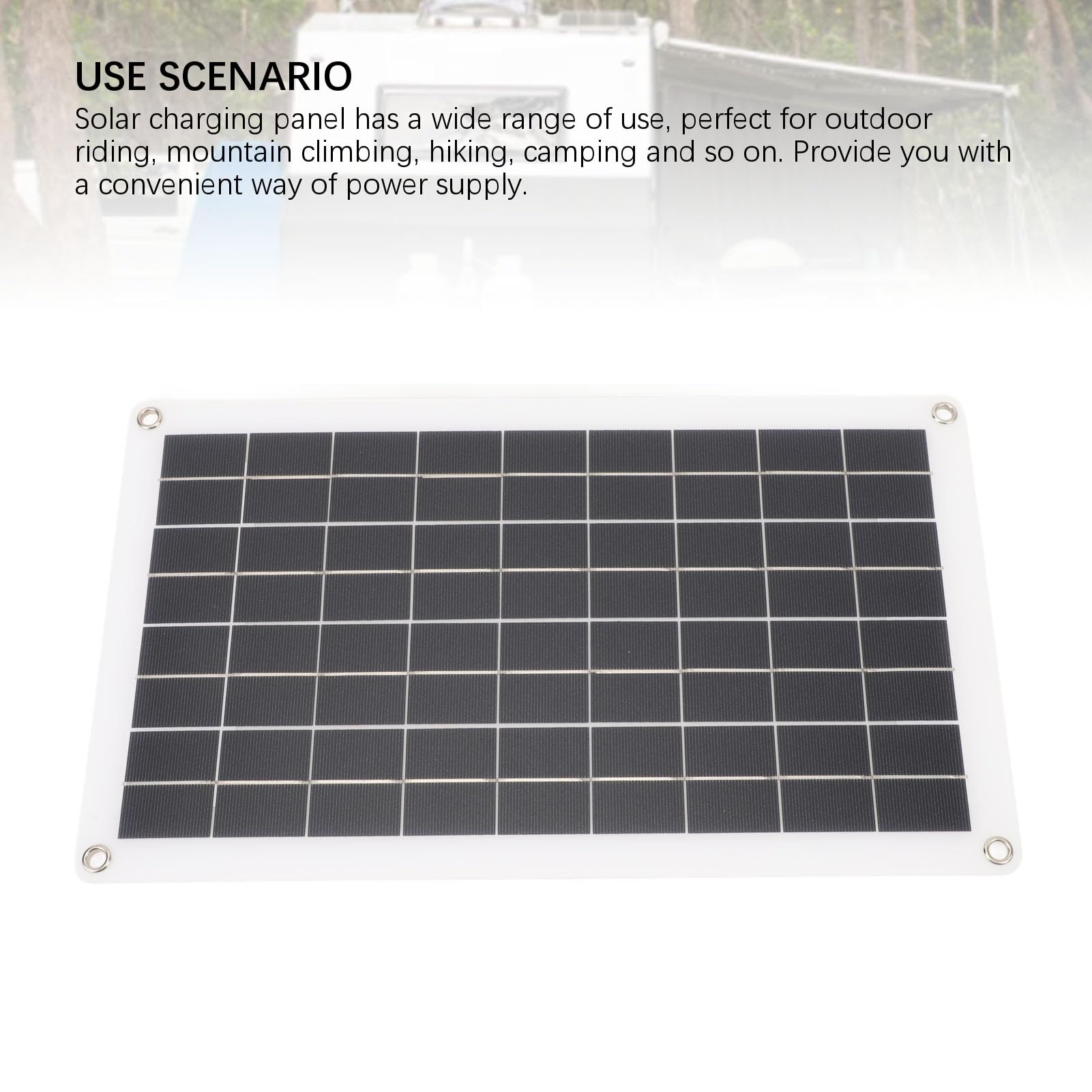 Kit Pannello Solare 20W Monocristallino con Controllore di Carica | Kit caricabatterie solare impermeabile, facile da installare per campeggio, auto, , barca, guida all\'aperto