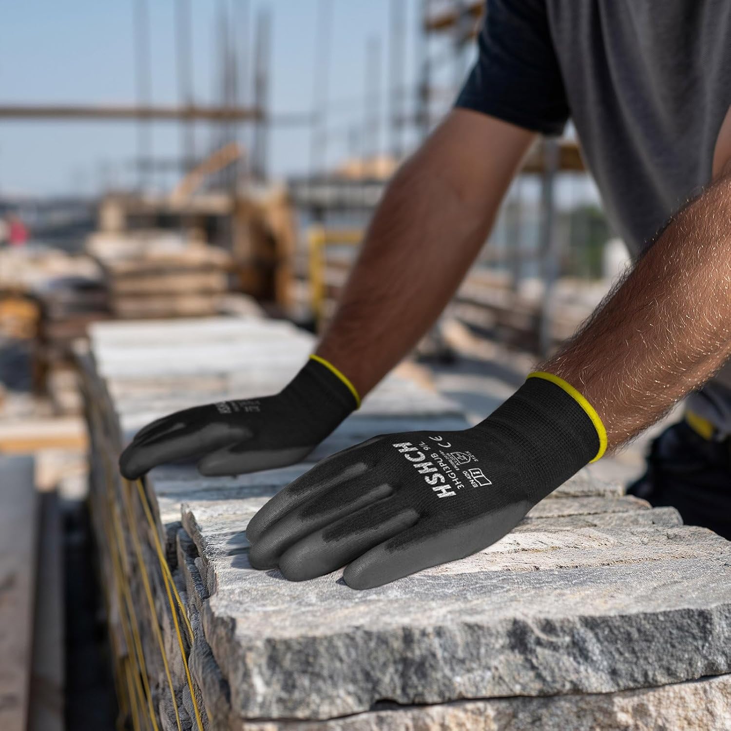 Work Gloves for Men and Women 12 Pairs, PU Coated Safety Gloves with Grip, Ideal for General Duty, Warehouse, Auto, DIY - Image 4