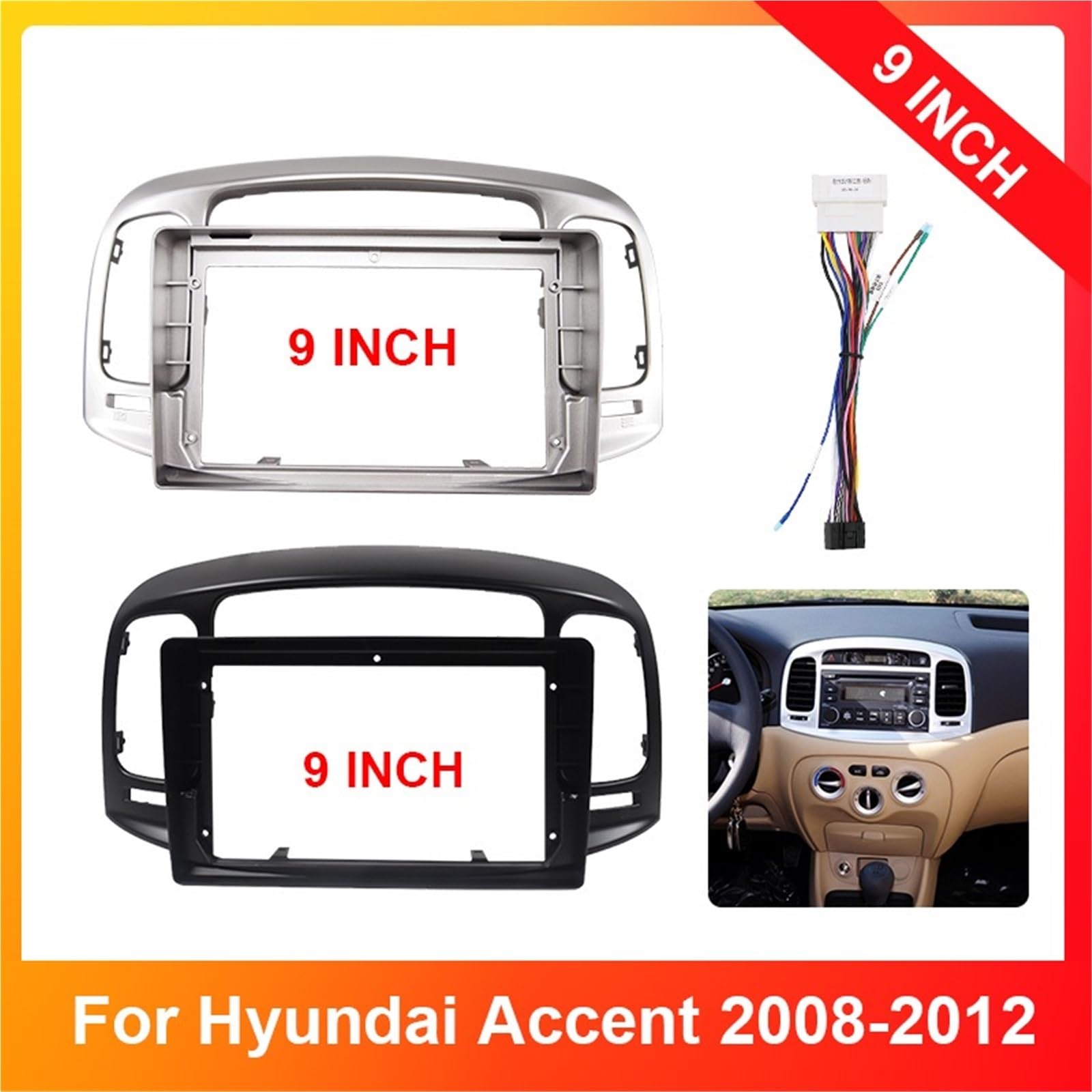 zaślepki radia Dla Hyundai Accent 2008-2011