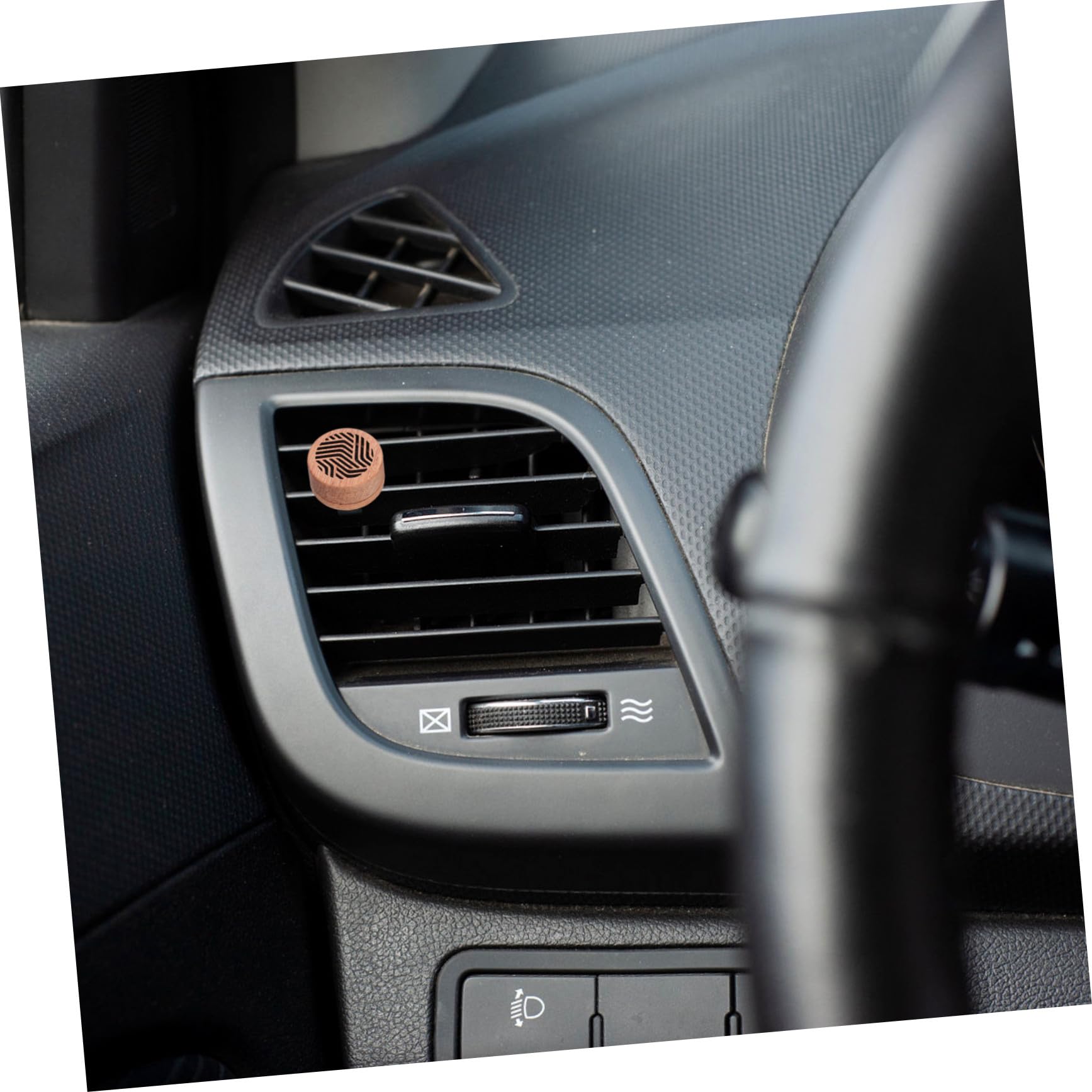 5pezzi Diffusore Di Profumo Per Auto Elegante Diffusore Aromatico Da Montare Per Ufficio Studio e Auto Realizzato Di Palissandro Naturale Facile Da Usare e Decorativo