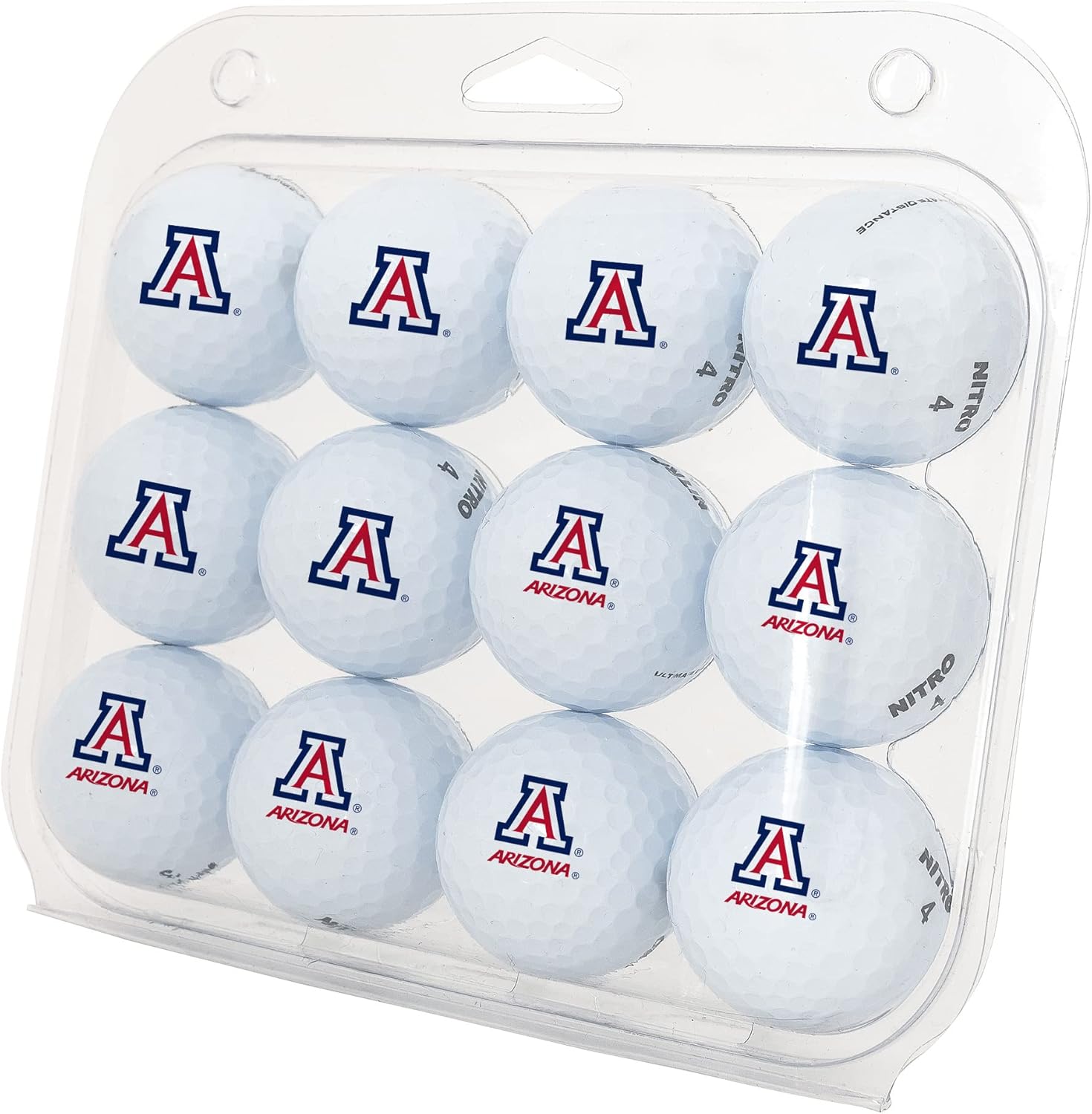 Desert Cactus University of Arizona Golf Balls 12 Pack – UA Wildcats Full Color Dozen – Officially Licensed Sport Team Accessory