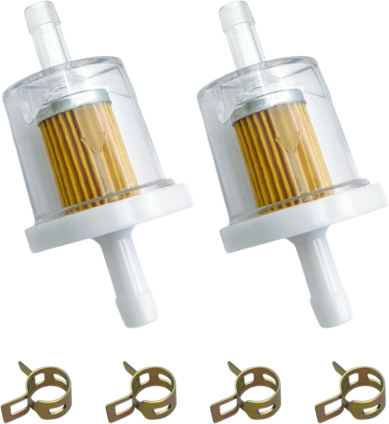 691035 1/4" Inline Fuel Filter Kit for Briggs and Stratton Engine Kawasaki 490190027 493629 84001895 80025019 Toro Craftsman MTD Kawasaki Snapper Lawn Tractor Generator 40 Micron