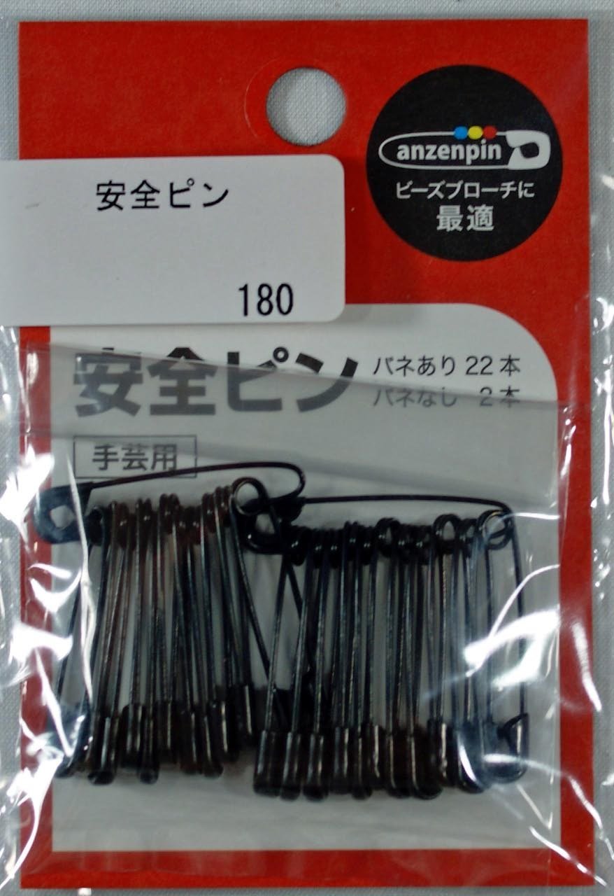Amazon | 安全ピン 手芸用 バネなし2本 ばね付き22本 27ミリ