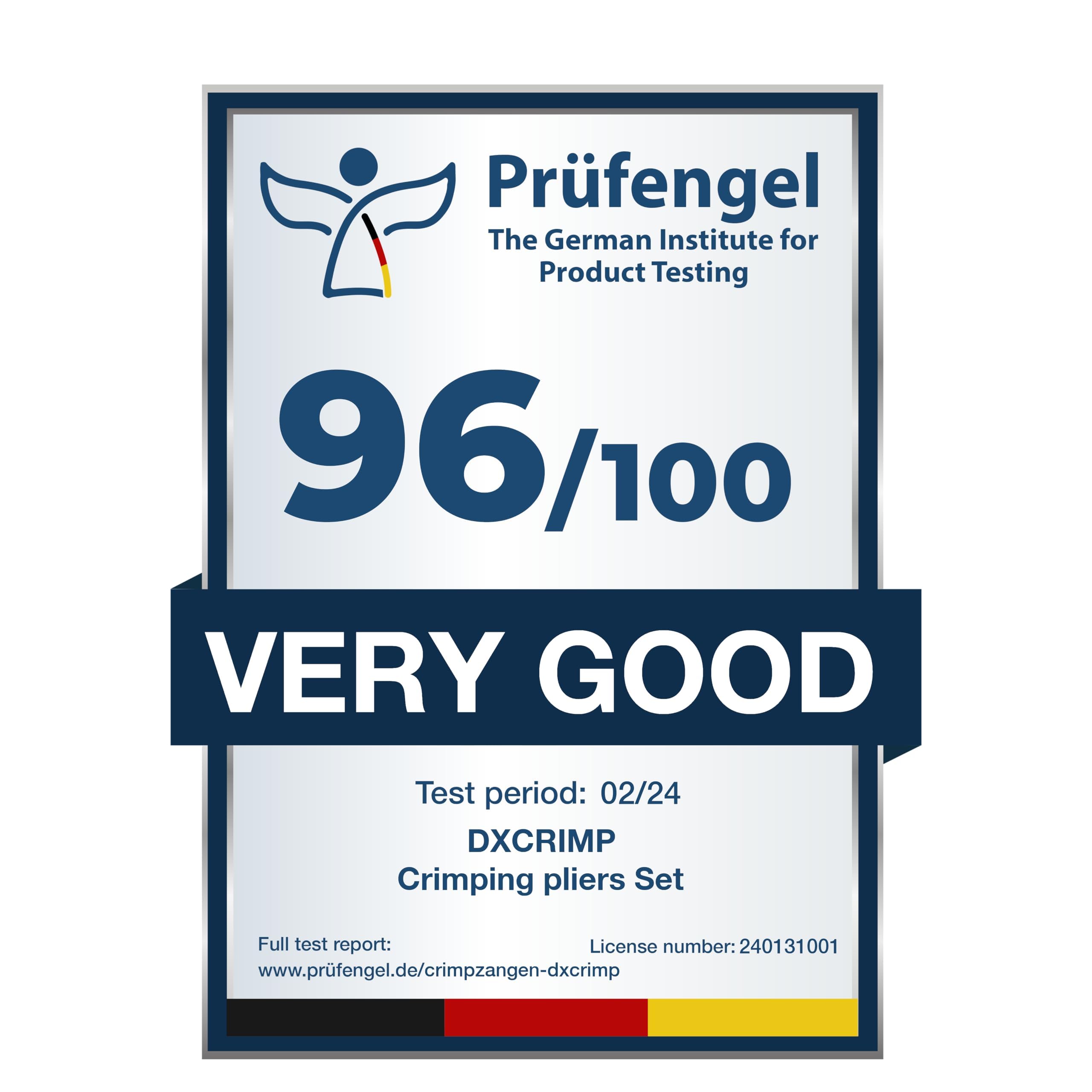 DxCRIMP Set di Pinze Puntalini, Pinza Crimpatrice Capicorda, con 22 tipi di Puntalini isolati, non isolati e bi-wire, Connettori Elettrici 0,25-6 mm² Pinza Puntalini Esagonale, Pressatrice Multistrato