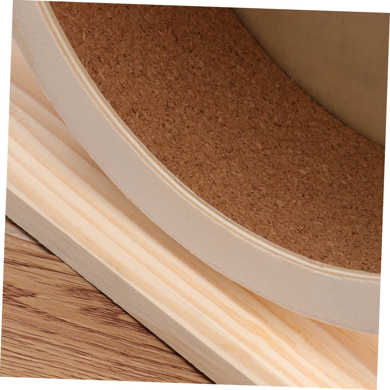 Rueda de Madera sólida Ejercicio Rueda de roedores no Silenciar desct Erizo para Hamsters platillo pequeño Juguete para Mascotas Bambú Beige