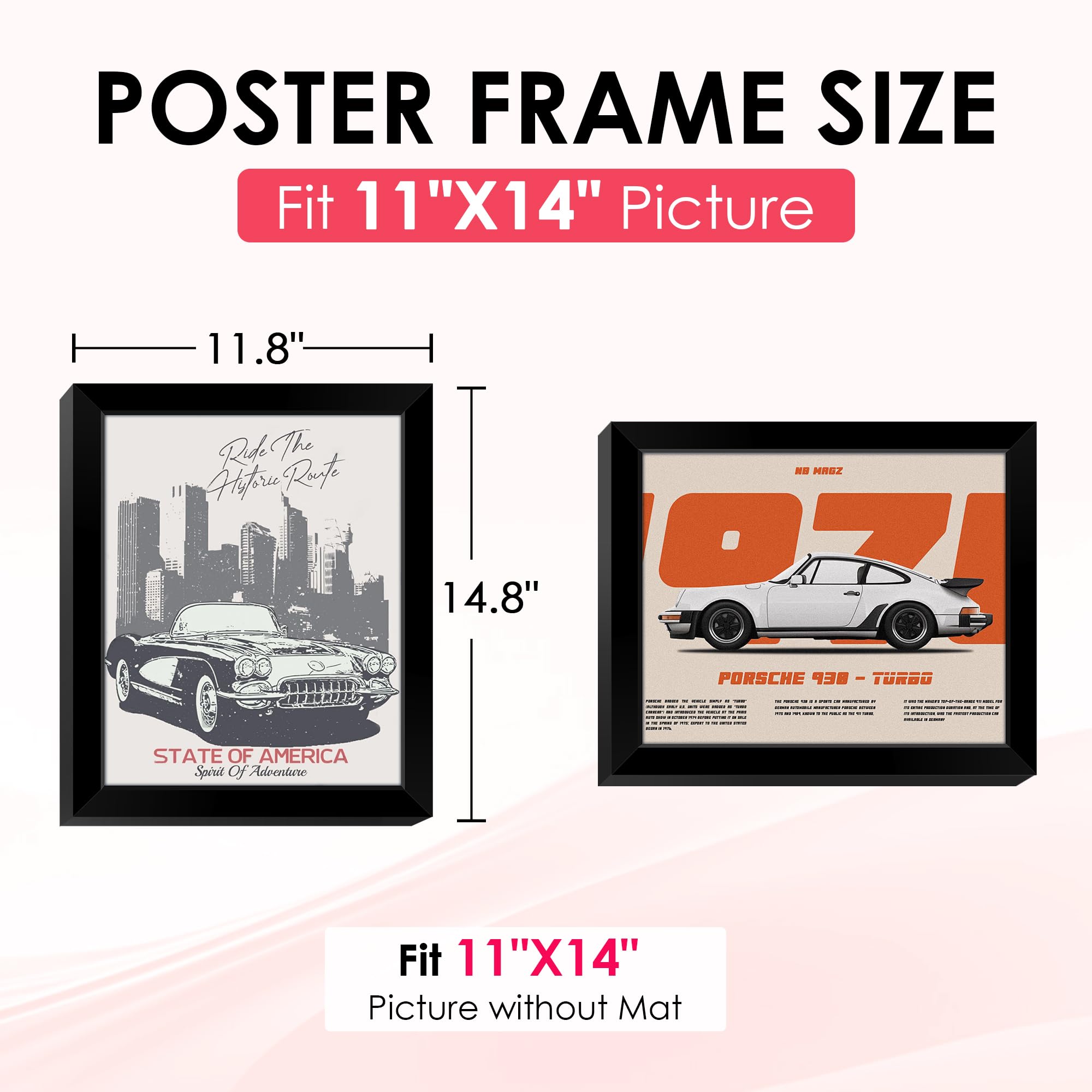 Fixsmith Frame Snapklik.com : FIXSMITH 11x14 Picture Frame, Black Photo Frame