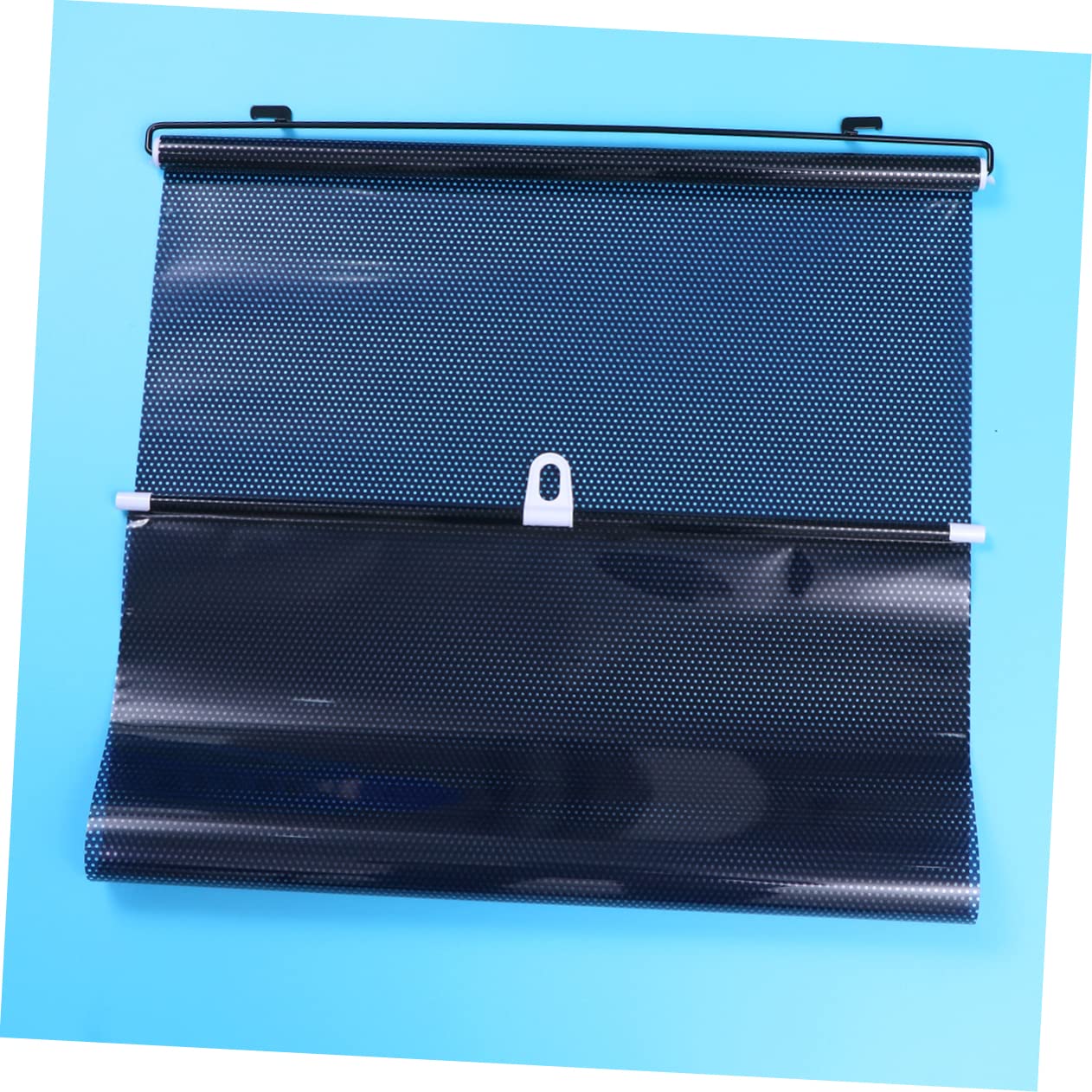 Mobestech Tendina Parasole Riduce Calore Retrattile in Pvc Auto Anteriore 2 Set Blocca Sole e Offre Privacy in Auto per Finestrini Laterali