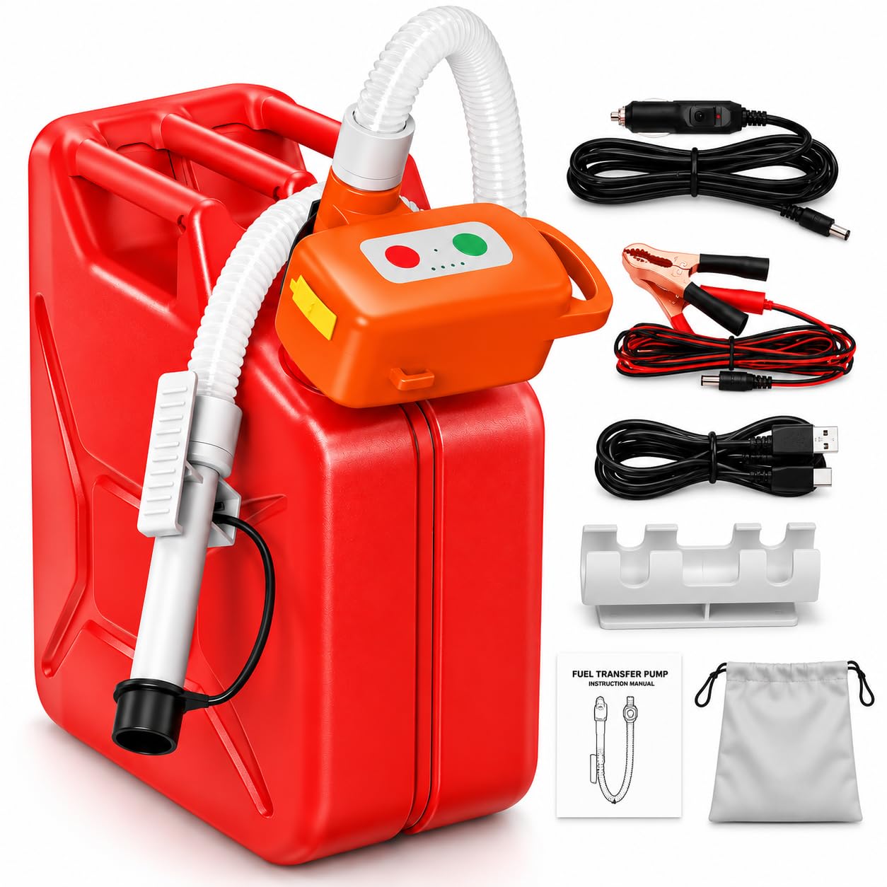 Kraftstoff Umfüllpumpe 10 L/min mit Auto-Stopp-Sensor für Diesel,Benzin,Öl