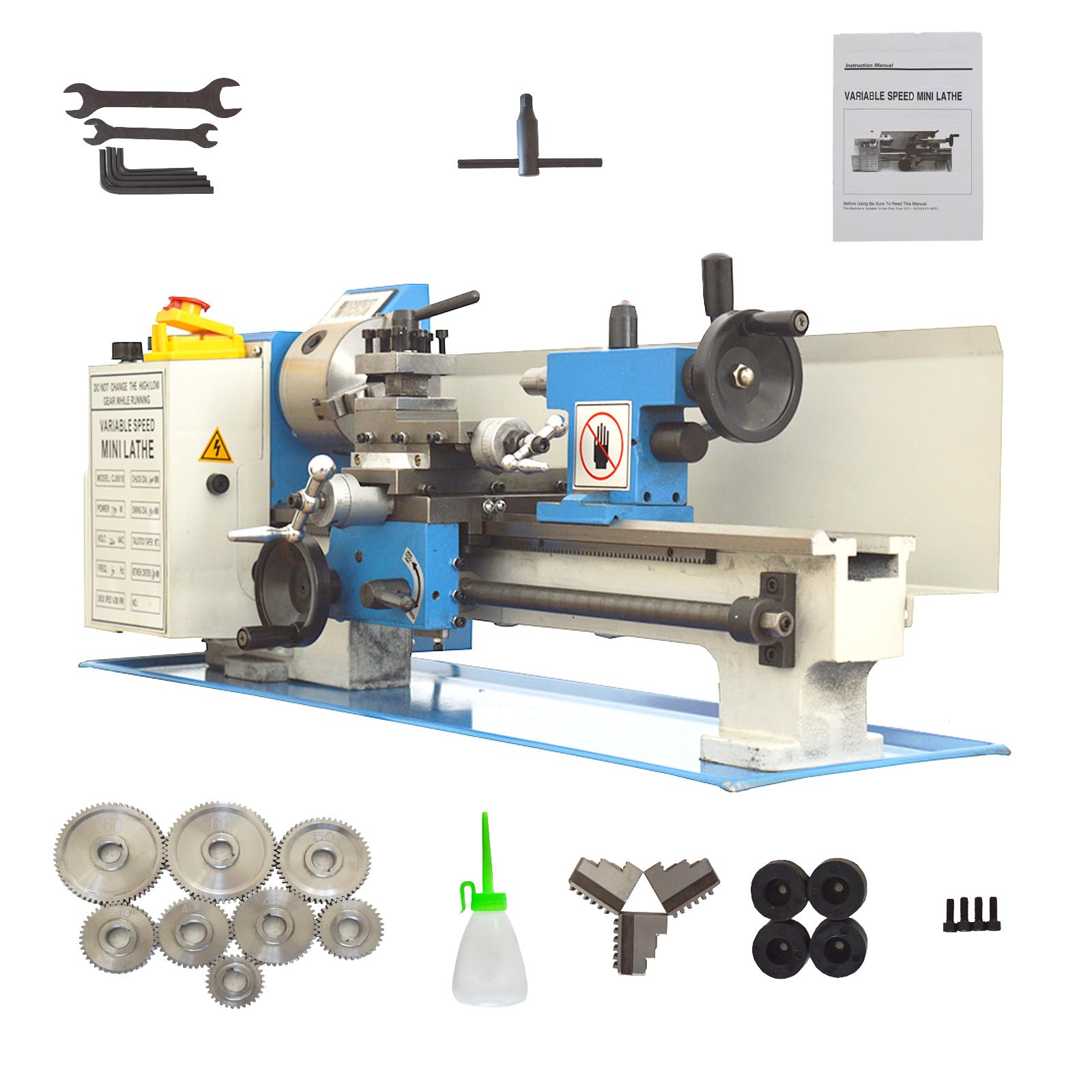 WYDDDARY Mini Metal Lathe 7