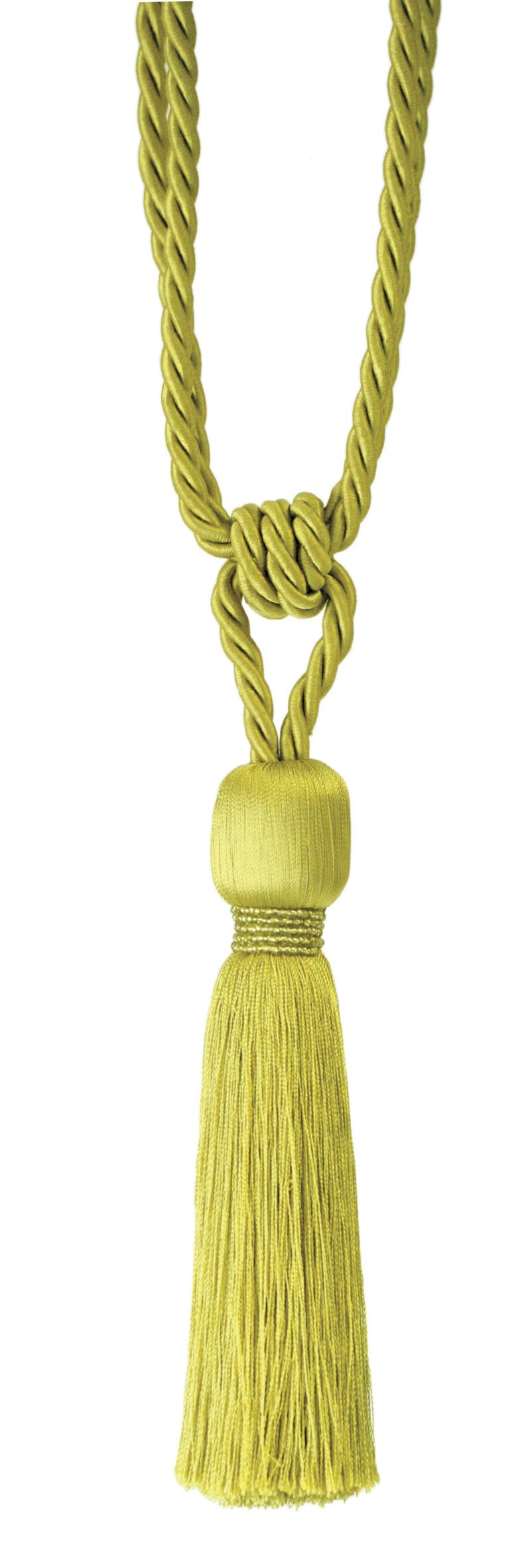 Jones Interiors Green Milly Designer Tie Back / Crystal Tassel For Curtain Fabric (Chartreuse)