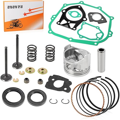 Kit de reconstrucción de extremo superior STD pistón y junta de anillo sello válvula de escape de admisión y kit de resorte 1989-1996 para carrito