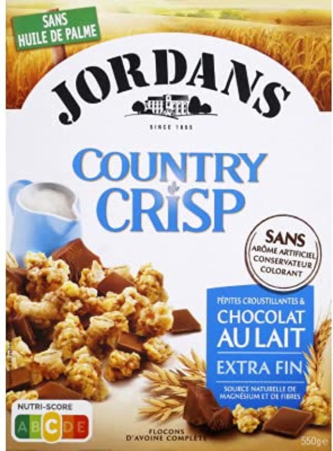 Jordans Céréales complètes & chocolat au lait extra fin La boîte de