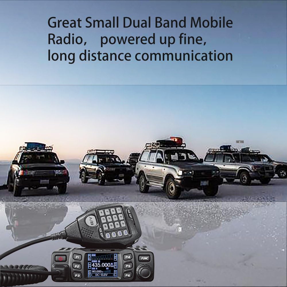 AnyTone AT-778UV Dual Band Transceiver Mobile Radio VHF/Uhf Mobile Ham Radio for Car Vehicle : Electronics