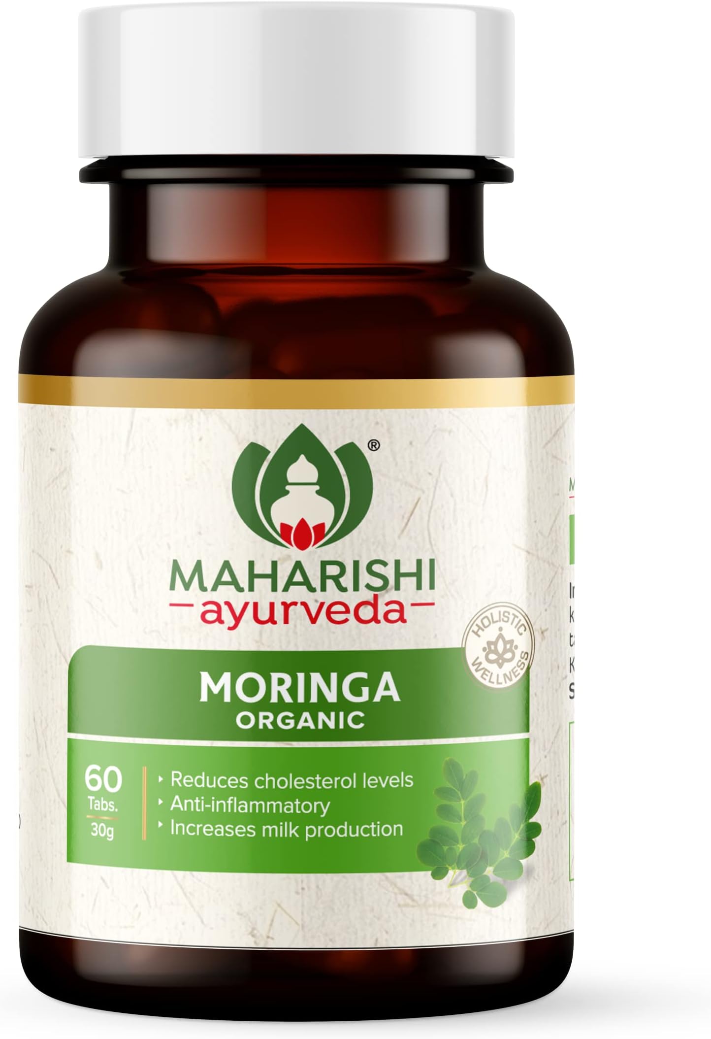 - Organic Moringa Tablets 500 MG | Immunity Booster | 100% Organic | Healthy Digestion & Appetite | Reduces Cholestrol Level & Anti Inflammatory 60 Tablets | Pack of 1