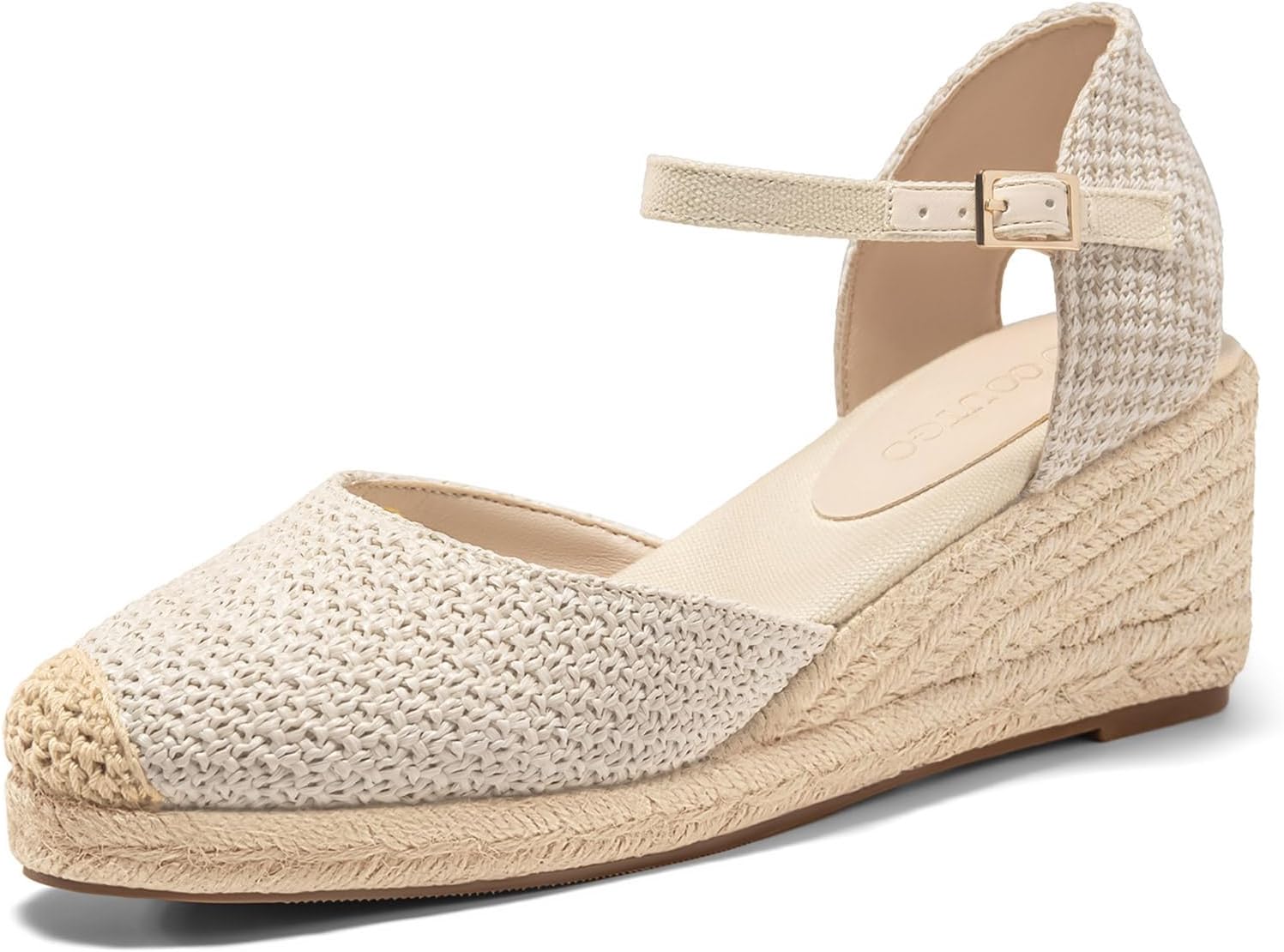 Coutgo Women's Platform Wedge Espadrilles Sandals