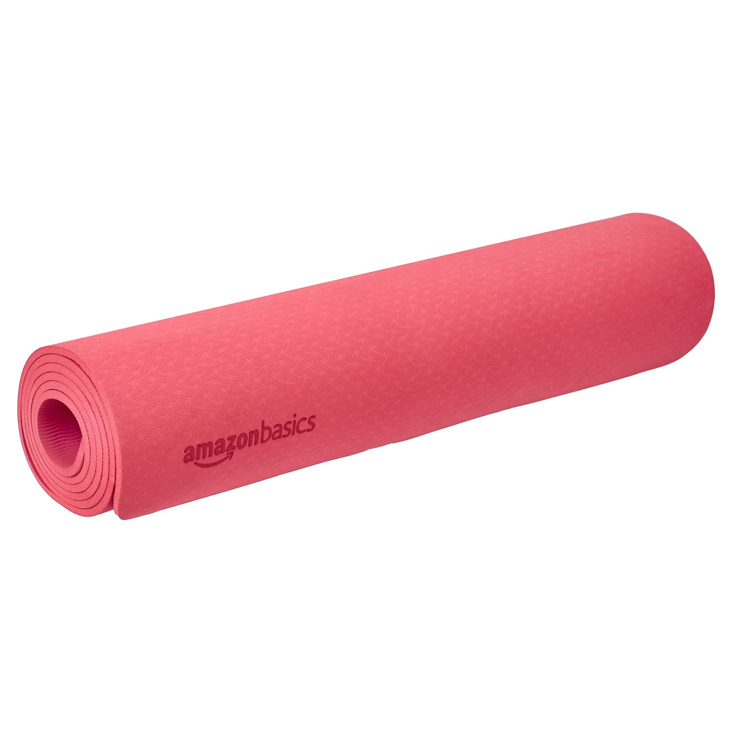amazon basics 6 Mm Thick Tpe Yoga Mat, Red, highdensity TPE Amazon