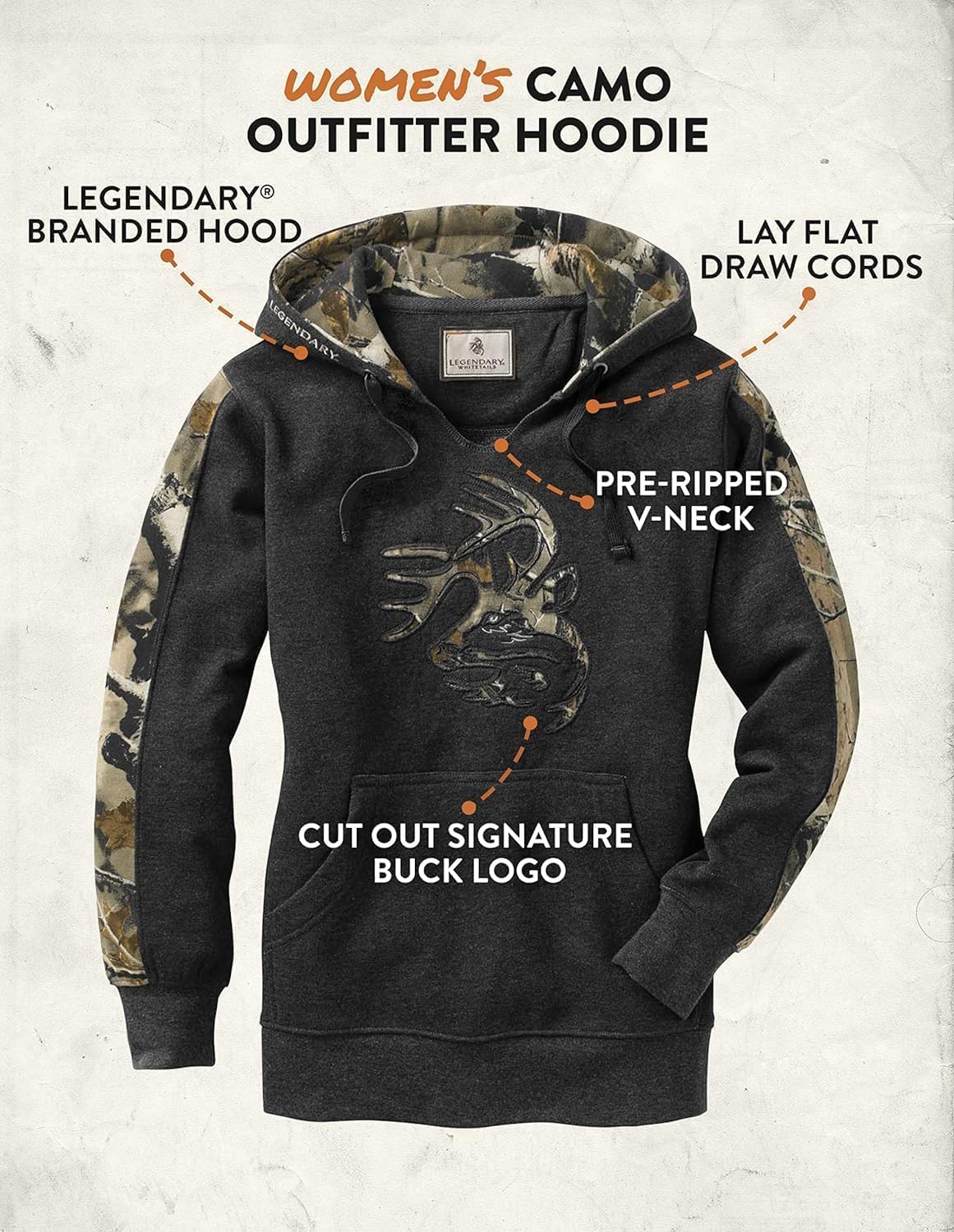 Legendary Whitetails Women's Camo Outfitter Hoodie - Image 4