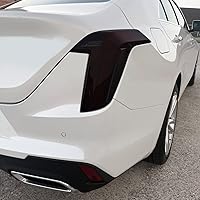 Vista 3 de SlickMod Tinte de humo de vinilo precortado para Cadillac CT4 2020-2023 (20% humo oscuro, 1. luz trasera)