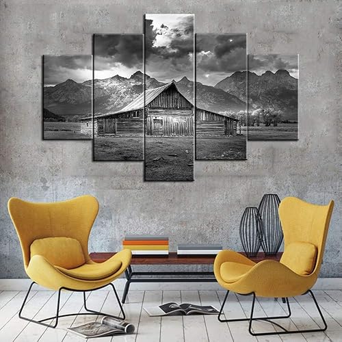 Vista 70 de Paisaje de 5 piezas pintura sobre lienzo