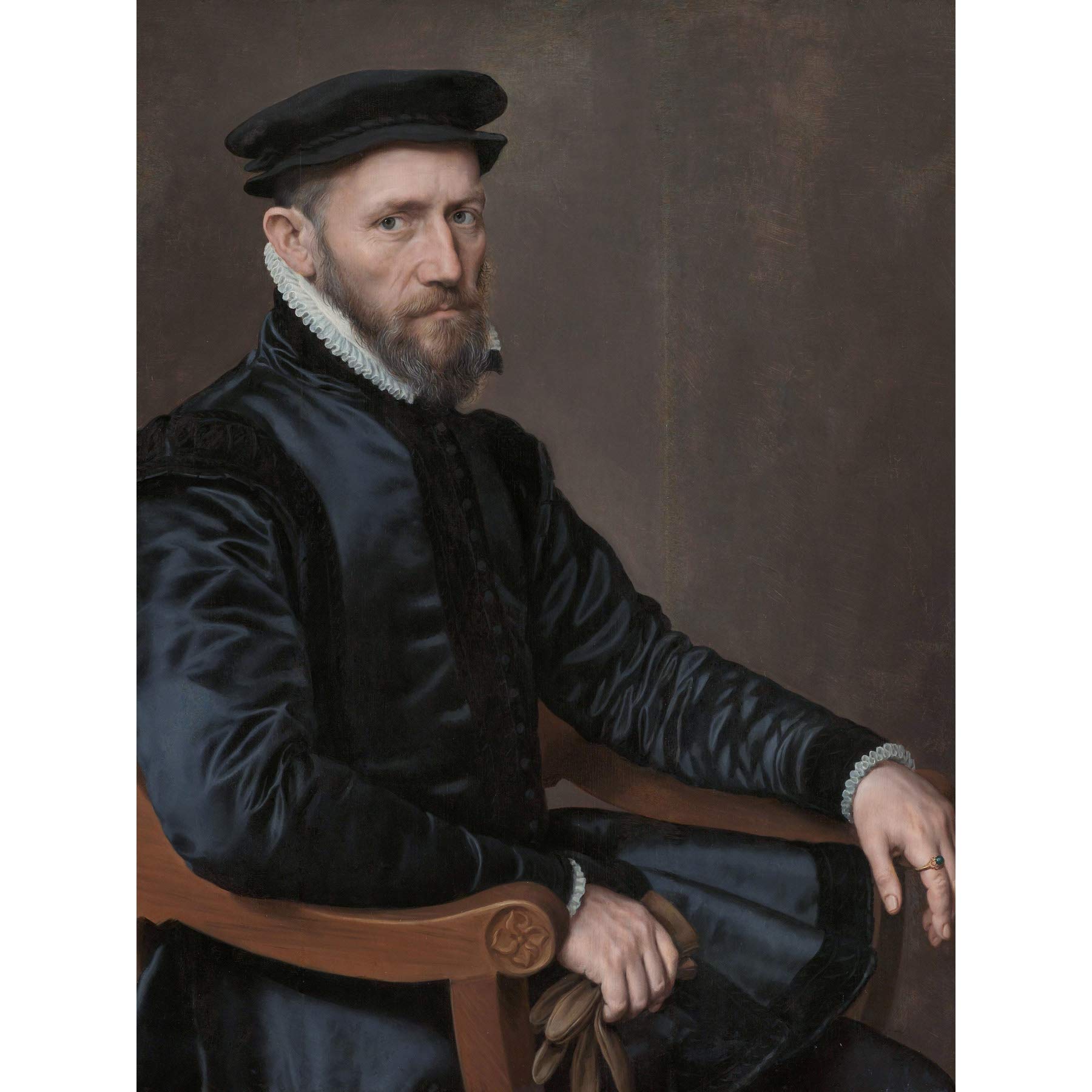 Artery8Anthonis Mor Portraits Sir Thomas Gresham Painting Premium Wall Art Canvas Print 18X24 Inch