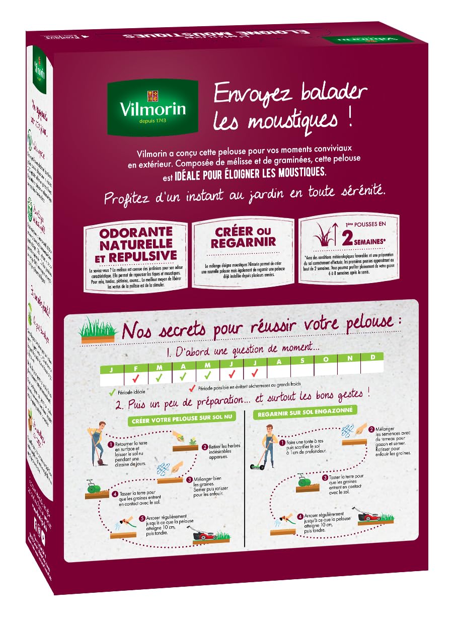 Vilmorin Pelouse éloigne moustique 1kg