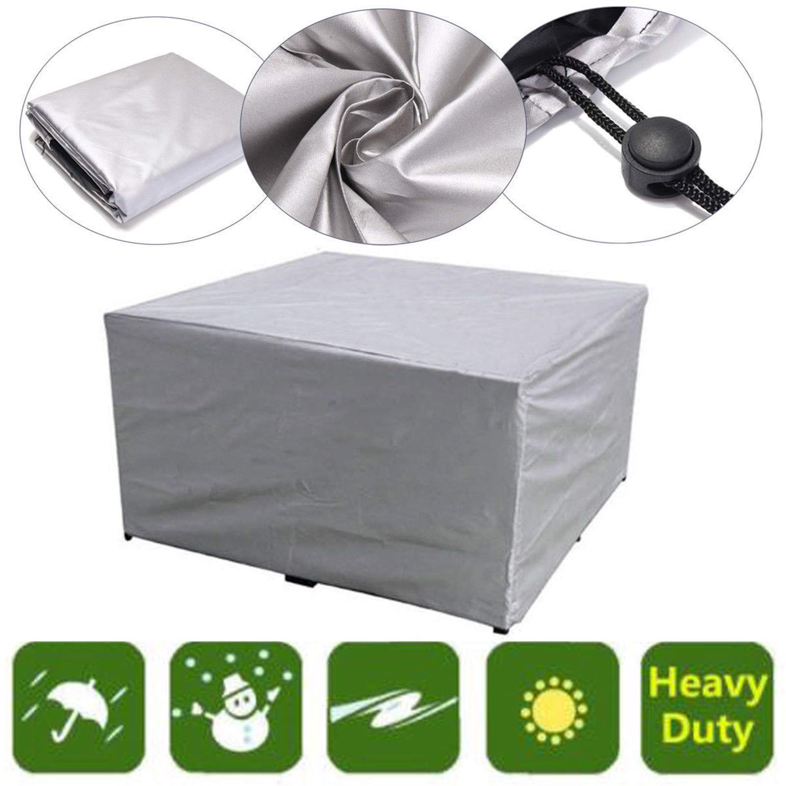 XIANGPEIFBH Beschermhoes voor tuinmeubelen, 250 x 120 x 75 cm (l x b x h), Oxford, bescherming voor tafel, stoel, meubels voor bank, afdekking, waterdicht, hoes voor tuintafel, bescherming voor alle XIANGPEIFBH Beschermhoes voor tuinmeubelen, 250 x 120 x 75 cm (l x b x h), Oxford, bescherming voor tafel, stoel, meubels voor bank, afdekking, waterdicht, hoes voor tuintafel, bescherming voor alle