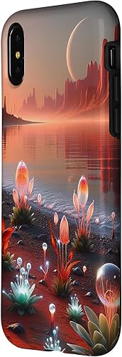 LEOMAKRON Funda De Flores Para IPhone 16 Pro Max De 6.9 Pulgadas 2024, Diseño Floral Morado Rosa Con Funda Blanca Para Protección De Cámara, Niñas Y Mujeres, TPU Suave A Prueba