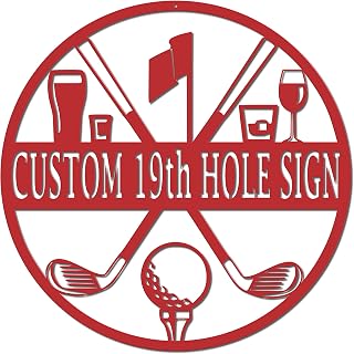 19th Hole Custom Golf Sign Variant A
