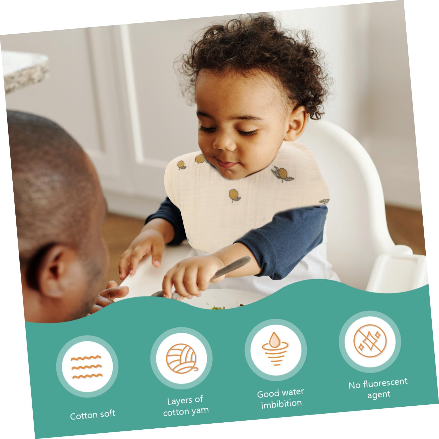 TOYANDONA 15stücke Rotierbare Lätzchen Aus Baumwolle Lagiges Design Saugfähig Und Atmungsaktiv Für Neugeborene Und Kleinkinder Geschenkidee Für Frischgebackene Eltern