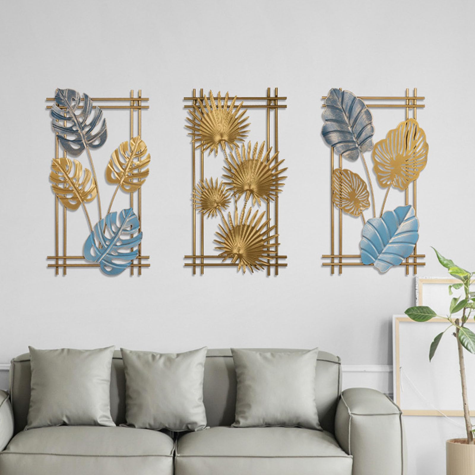 Xedatric Modern Abstract Metal Wall Art - Minimalist Line Sculpture Decor For Living Room, Bedroom, Office - View #5
