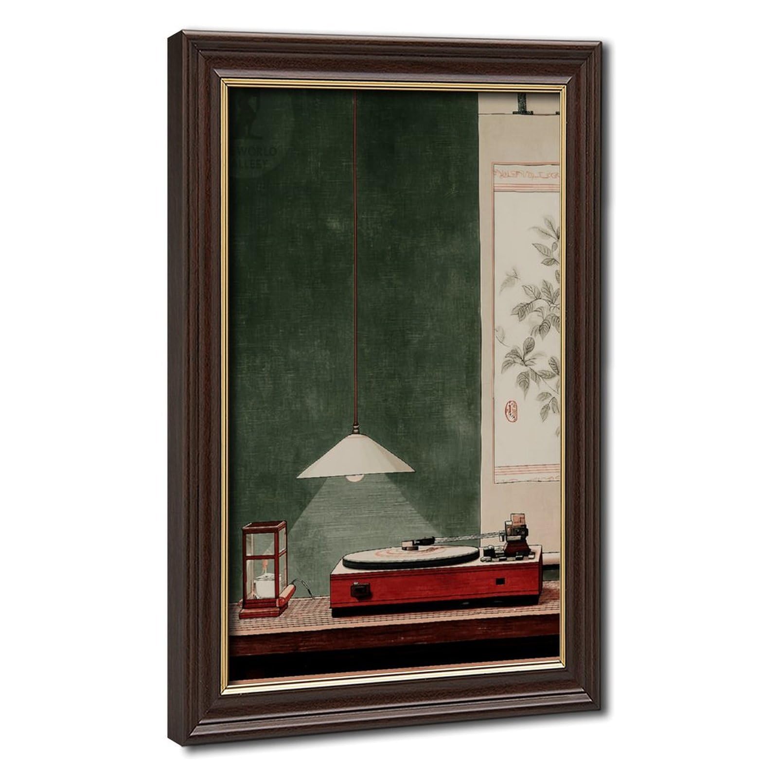 AYINUER Botanical Leaf Pattern Print Art Poster Canvas Poster for Bedroom Decor Gift