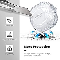 Vista 3 de Goton Funda compatible con Samsung Galaxy Buds FE 2023Galaxy Buds Pro 2 2022Galaxy Buds 2 CaseGalaxy Buds Pro CaseGalaxy Buds Live, funda protectora