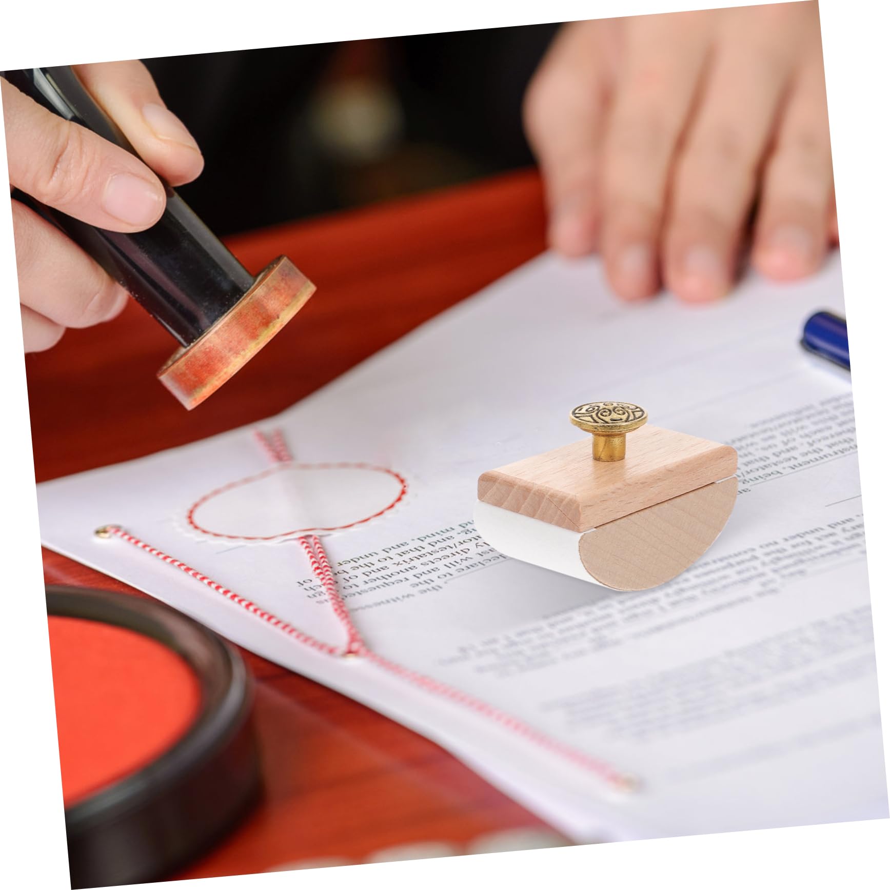 LALAFINA Rocker Blotter in Legno per Inchiostro ad Asciugatura Rapida, Sottobicchiere a Dondolo per Calligrafia e Scrittura, Cancelleria per Studenti e Ufficio, Supporto Assorbente