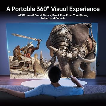 USB C to AR Glasses with Charging Adapter Enables Multi-Screen Enhanced 3D Video Features 4K@60Hz PD100W Compatible for iPhone 15/16 Viture/Rokid/Xreal AR Glasses (USB-C Peripheral Port)